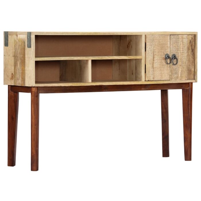Table console 115x30x76 cm Bois de manguier massif brut – Image 1