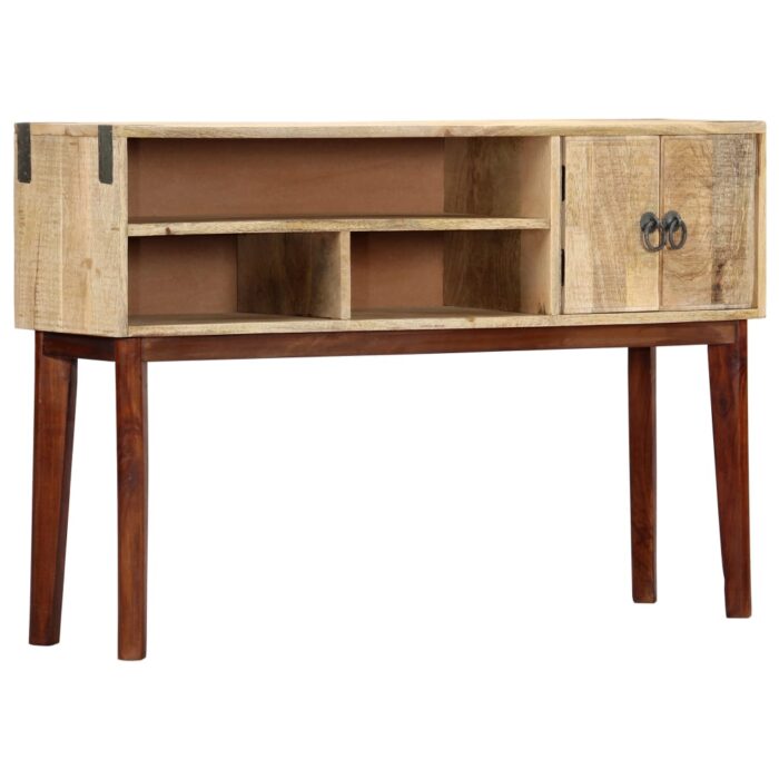 Table console 115x30x76 cm Bois de manguier massif brut – Image 11