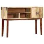 Table console 115x30x76 cm Bois de manguier massif brut – Image 9