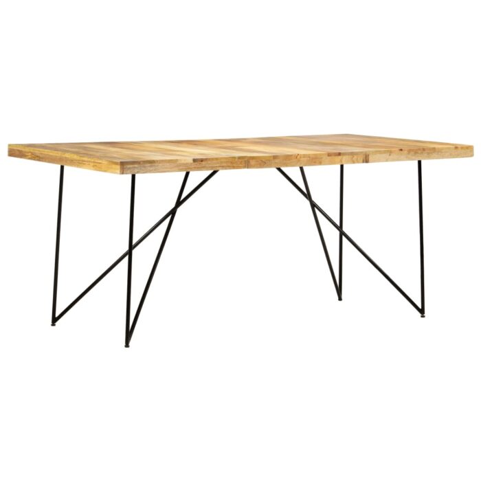 Table à manger 180x90x76 cm Bois de manguier massif – Image 1