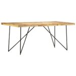 Table à manger 180x90x76 cm Bois de manguier massif – Image 8