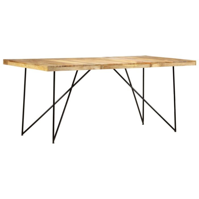 Table à manger 180x90x76 cm Bois de manguier massif – Image 8