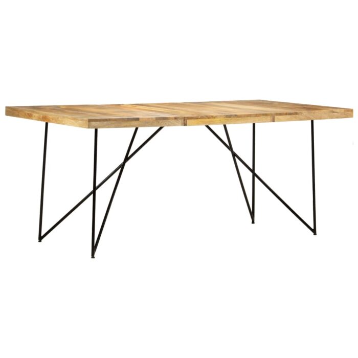 Table à manger 180x90x76 cm Bois de manguier massif – Image 9
