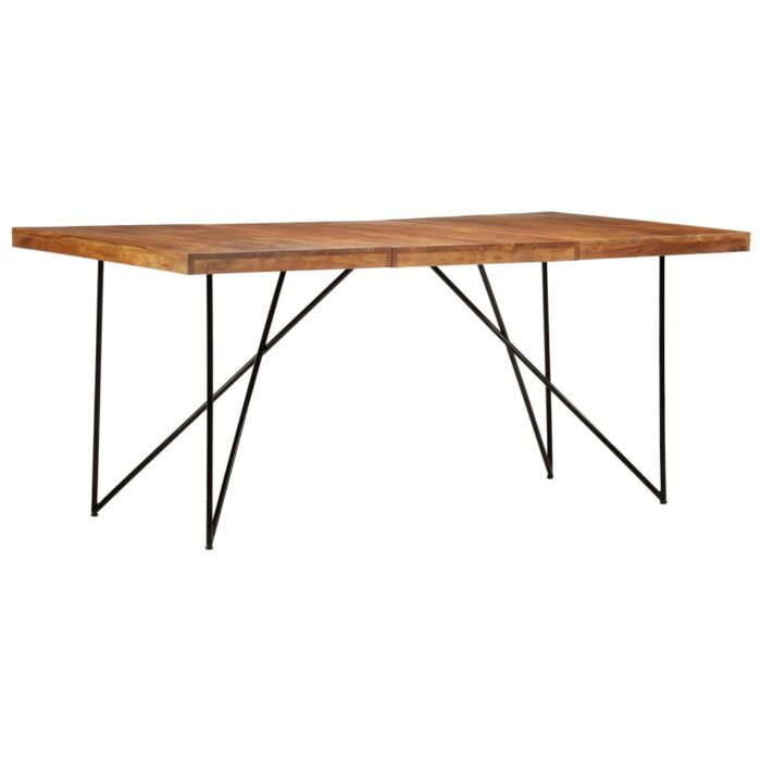 Table à manger 180x90x76 cm Bois d'acacia massif – Image 1