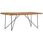 Table à manger 180x90x76 cm Bois d'acacia massif – Image 8