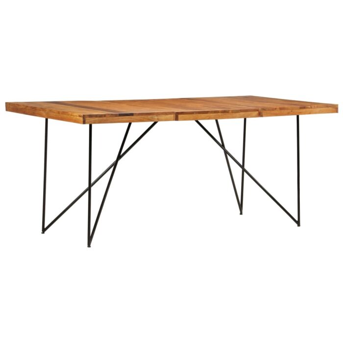 Table à manger 180x90x76 cm Bois d'acacia massif – Image 9