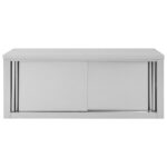 Armoire de cuisine avec portes coulissantes 120x40x50 cm Inox – Image 5
