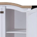 Garde-robe avec 3 portes Gamme Corona pin mexicain Blanc – Image 3