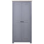 Garde-robe Gris 80x50x171,5 cm Pin massif Assortiment Panama – Image 3