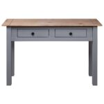 Table console Gris 110x40x72 cm Pin solide Gamme Panama – Image 4