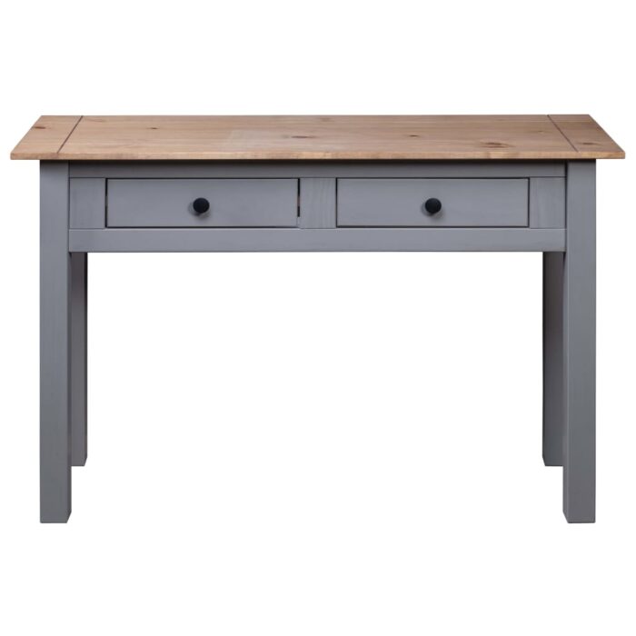 Table console Gris 110x40x72 cm Pin solide Gamme Panama – Image 4