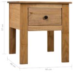 Table de chevet 46x40x57 cm Pin Gamme Panama – Image 8