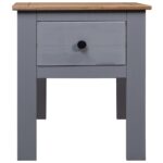 Table de chevet Gris 46x40x57 cm Pin Gamme Panama – Image 2