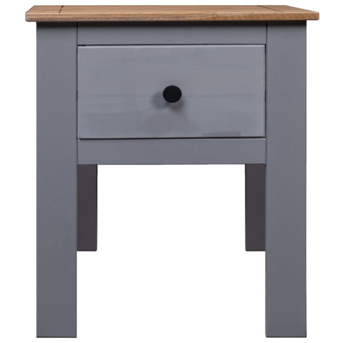Table de chevet Gris 46x40x57 cm Pin Gamme Panama – Image 2