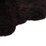 Tapis en peau de mouton 60 x 90 cm Marron – Image 2