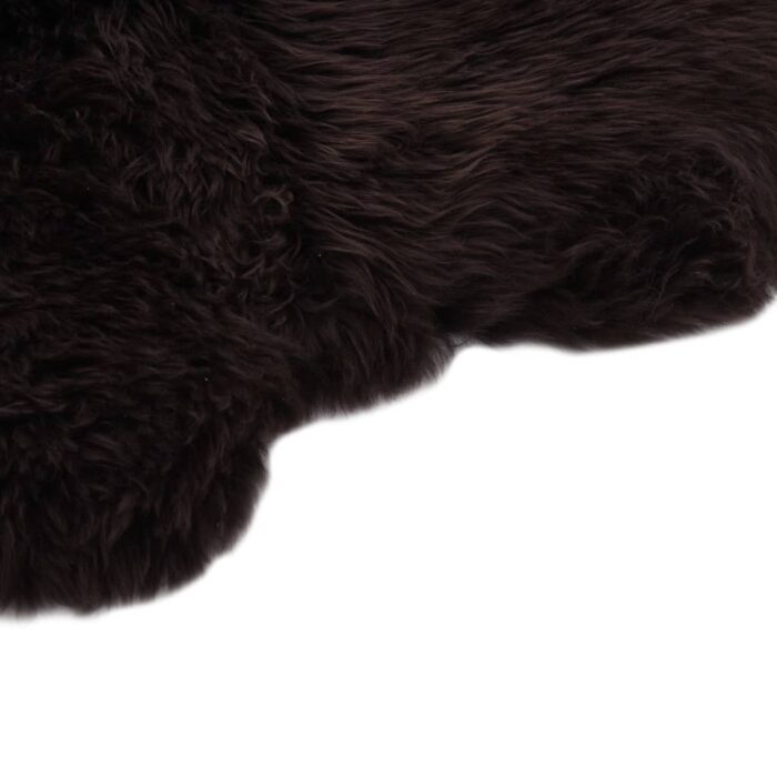 Tapis en peau de mouton 60 x 180 cm Marron – Image 2