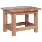 Tables gigognes 2 pcs bois d'acajou massif – Image 3