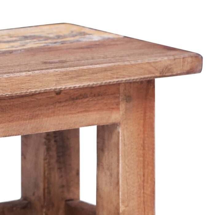 Tables gigognes 2 pcs bois d'acajou massif – Image 4
