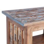 Table de chevet 41x30x50 cm bois d'acajou massif – Image 5