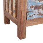 Table de chevet 41x30x50 cm bois d'acajou massif – Image 7