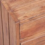 Table de chevet avec 3 tiroirs 35x25x35 cm bois d'acajou massif – Image 5