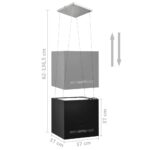Hotte suspendue à LCD tactile 37 cm Acier enduit de poudre – Image 6