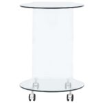 Table basse 45x40x58 cm Verre trempé – Image 2