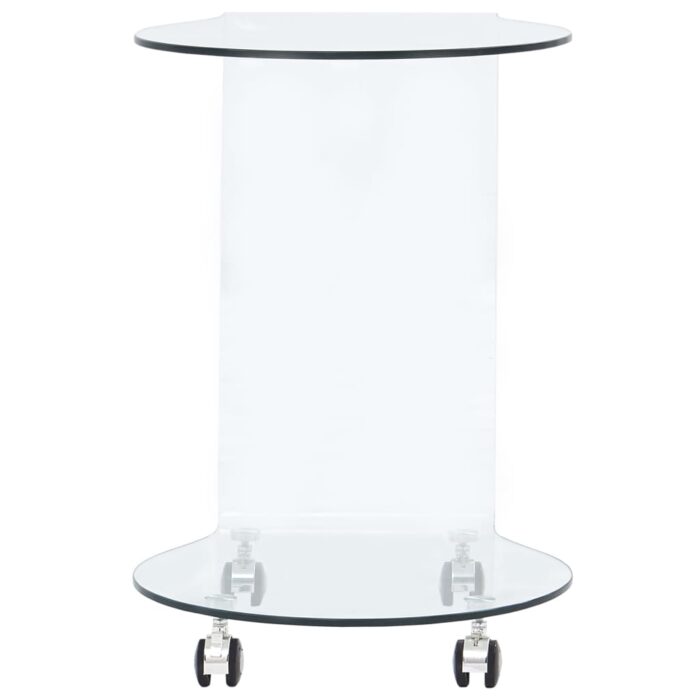 Table basse 45x40x58 cm Verre trempé – Image 2