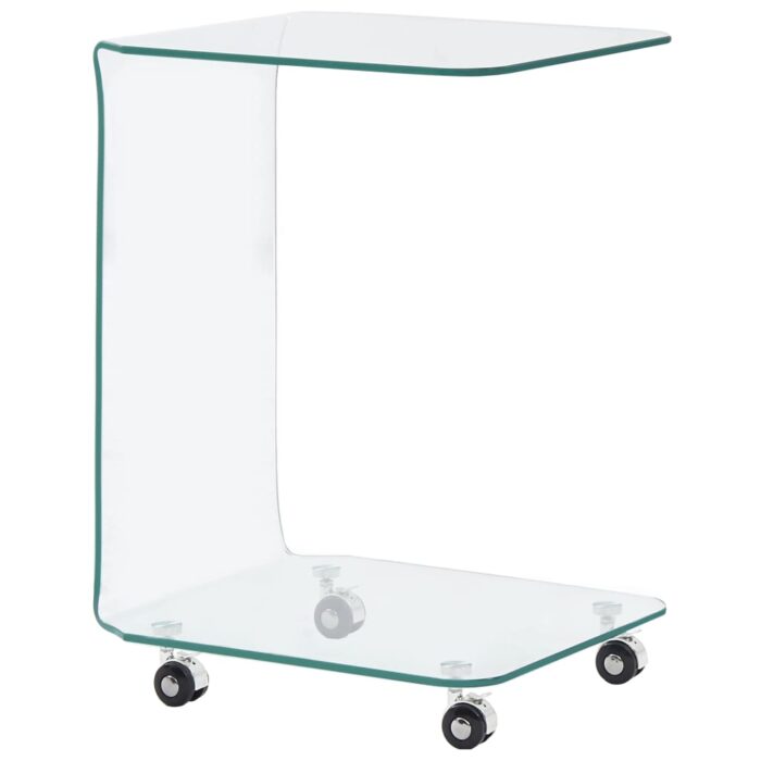 Table basse 45x40x63 cm Verre trempé – Image 1