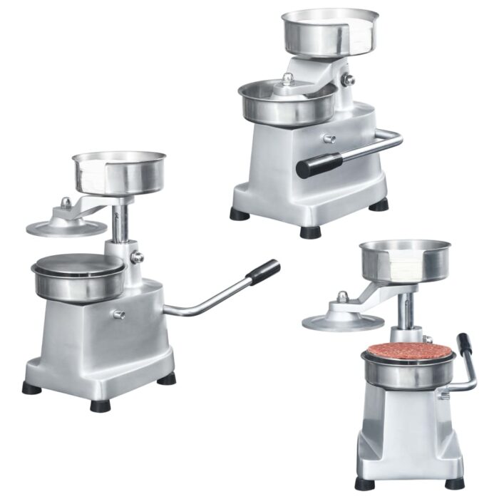 Presse à hamburger avec 500 feuilles de galettes Aluminium 13cm – Image 1