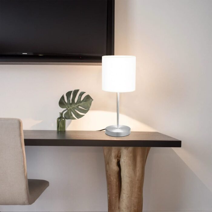 Lampes de table 2 pcs Bouton tactile Blanc E14 – Image 1