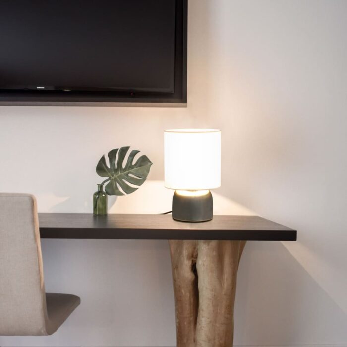 Lampes de table 2 pcs Bouton tactile Blanc E14 – Image 1