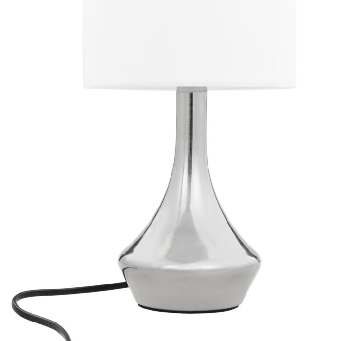 Lampes de table 2 pcs Bouton tactile Blanc E14 – Image 5