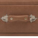 Banc avec tiroirs 80 cm Marron foncé Similicuir – Image 5