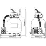 Pompes à filtre à sable 2 pcs 600 W 17000 l/h – Image 5