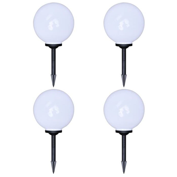 4 pcs Lampes d'allée d'extérieur à LED 30 cm et piquet au sol – Image 1