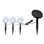 Lampes de jardin à LED 6pcs Ancrage à piquet et panneau solaire – Image 2