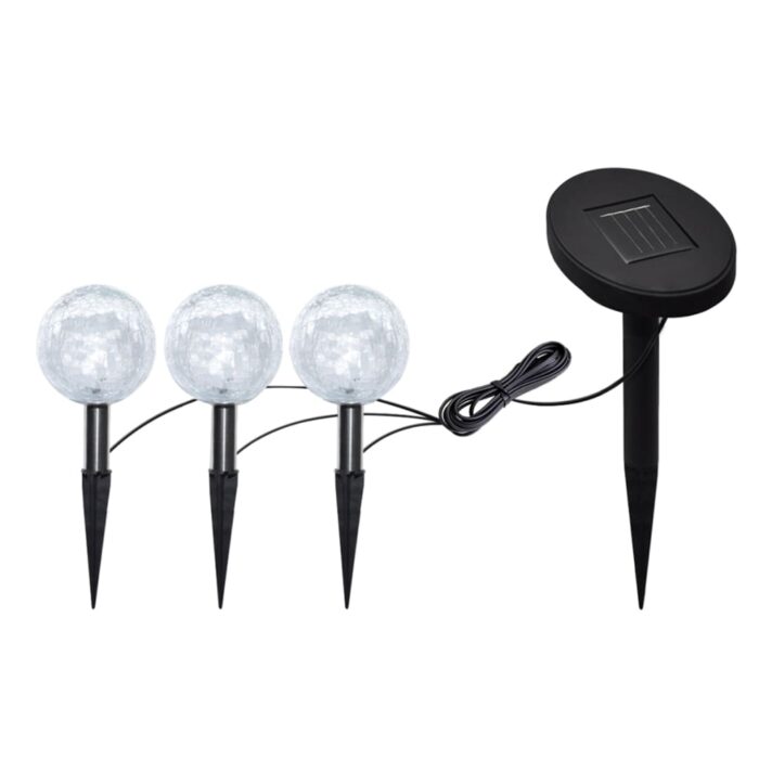 Lampes de jardin à LED 6pcs Ancrage à piquet et panneau solaire – Image 2