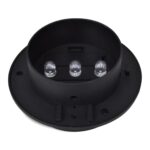 Lampes solaires à LED d'extérieur pour clôture 12 pcs Noir – Image 4