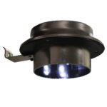 Lampes solaires à LED rondes d'extérieur 12 pcs 12 cm Blanc – Image 11