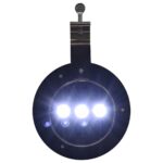 Lampes solaires à LED rondes d'extérieur 12 pcs 12 cm Blanc – Image 12