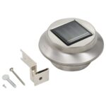 Lampes solaires à LED rondes d'extérieur 12 pcs 12 cm Blanc – Image 5