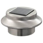 Lampes solaires à LED rondes d'extérieur 12 pcs 12 cm Blanc – Image 8