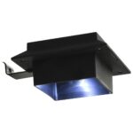 Lampes solaires à LED carrées d'extérieur 12 pcs 12 cm Noir – Image 11
