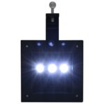 Lampes solaires à LED carrées d'extérieur 12 pcs 12 cm Noir – Image 12