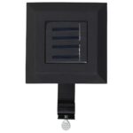 Lampes solaires à LED carrées d'extérieur 12 pcs 12 cm Noir – Image 4