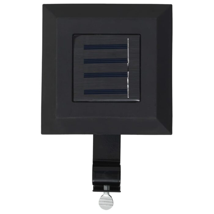 Lampes solaires à LED carrées d'extérieur 12 pcs 12 cm Noir – Image 4