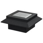 Lampes solaires à LED carrées d'extérieur 12 pcs 12 cm Noir – Image 8
