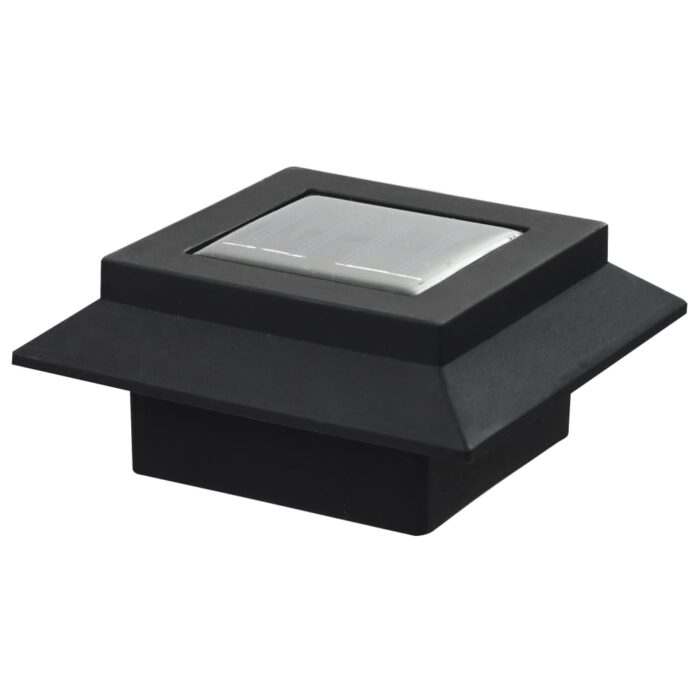 Lampes solaires à LED carrées d'extérieur 12 pcs 12 cm Noir – Image 8