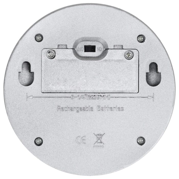 Lampes solaires murales à LED d'extérieur 24 pcs Rond Argenté – Image 6